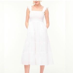J. Crew Smocked Tiered Dress